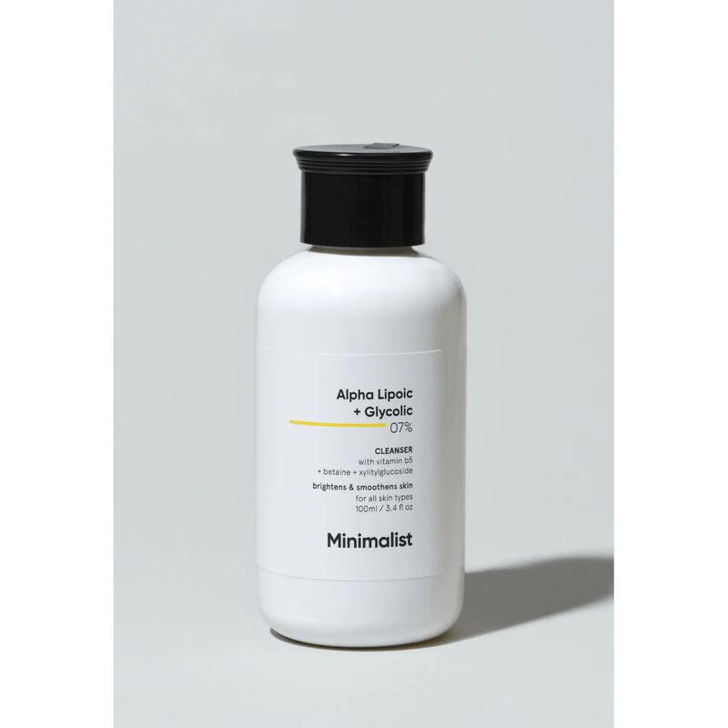 minimalist alpha lipoic and glycolic 7% cleanser