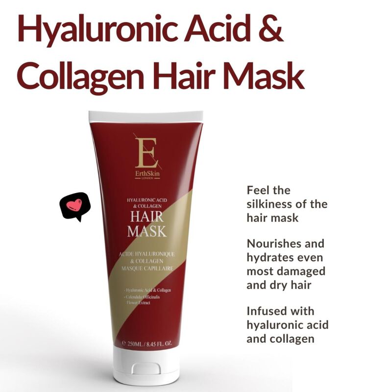 erthskin london hyaluronic acid & collagen hair mask