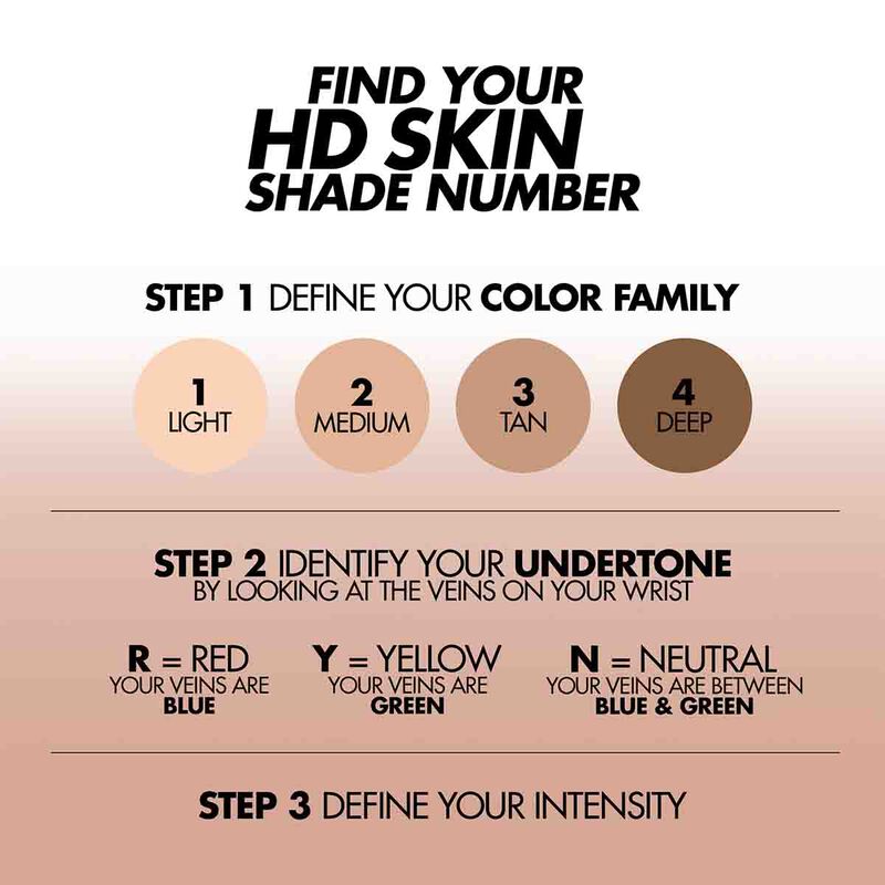 ميك اب فور ايفر بودرة الأساس اتش دي سكين