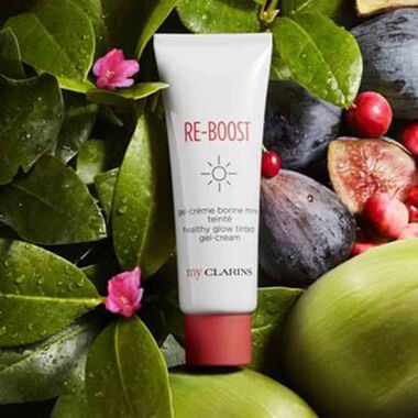 faces my clarins re boost healthy glow tinted gel cream