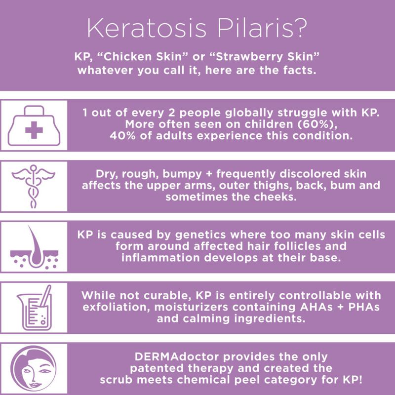 dermadoctor kp moisturizing lotion with 10% ahas + phas for rough, bumpy skin and keratosis pilaris