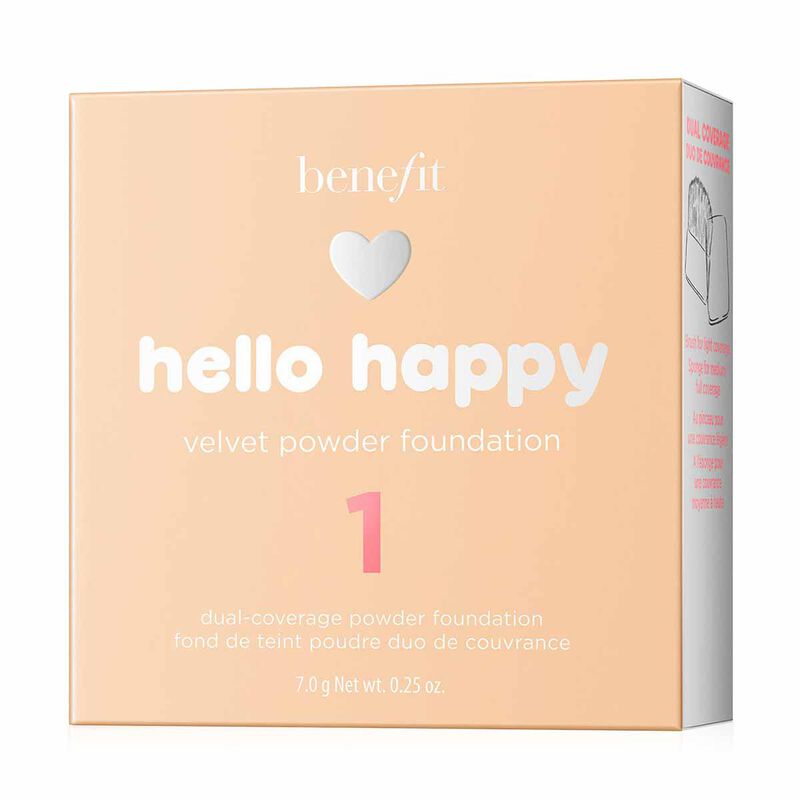 benefit hello happy velvet powder foundation