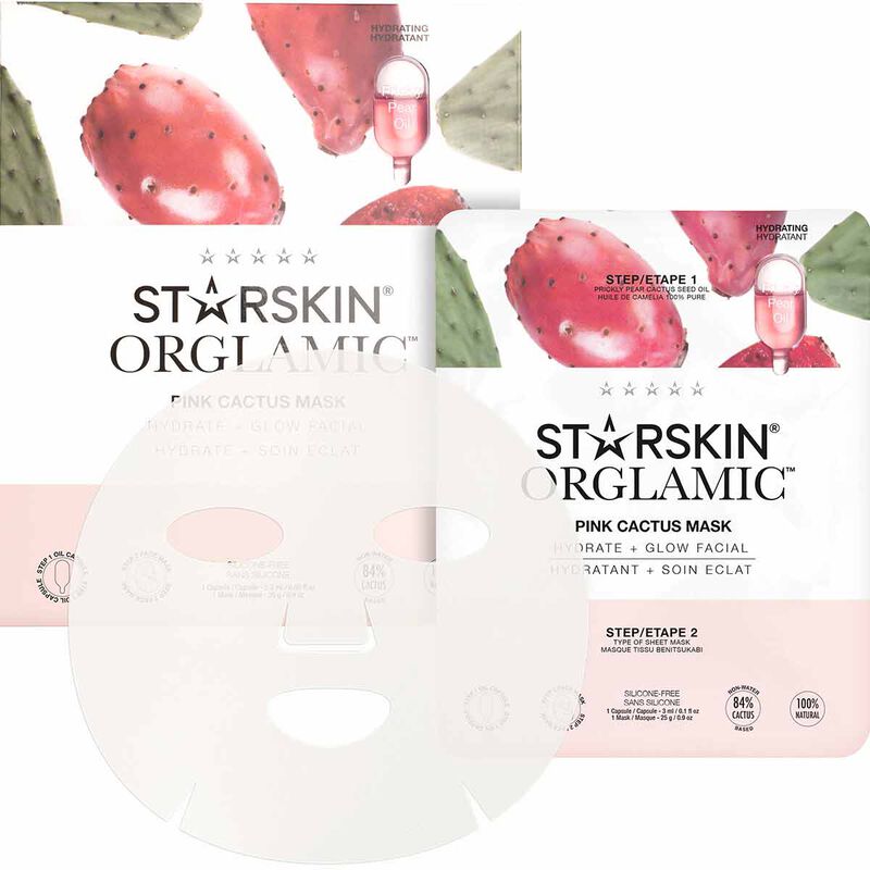 starskin orglamic pink cactus face mask