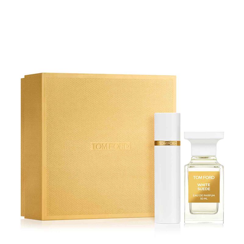 tom ford white seude & travel atomizer set