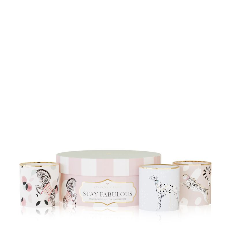 yvonne ellen votive gift set stay fabulous