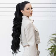 ذيل الحصان لون البني الغامق موكا faces ذيل الحصان لون البني الغامق موكا