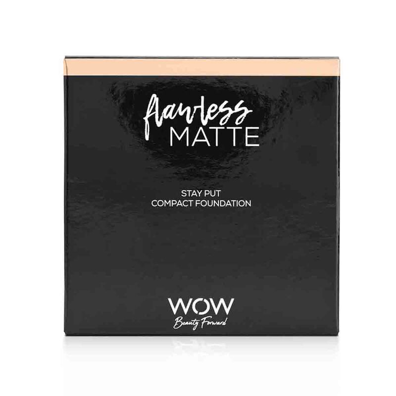 wow beauty flawless matte stay put compact foundation