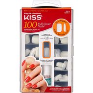 faces kiss 100 full cover manicure kit  short length short square fake nails