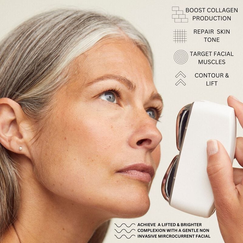 solaris laboratories ny level up microcurrent + red led face & neck massager