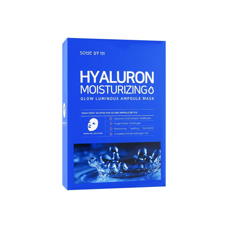 some by mi hyaluron moisturizing glow luminous ampoule mask10 sheets