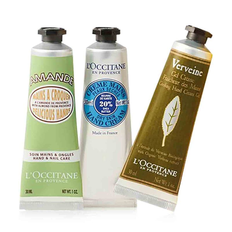 l'occitane hand cream trio set