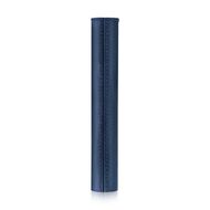 The Navy Blue Fine Leather Mascara Sleeve faces the navy blue fine leather mascara sleeve
