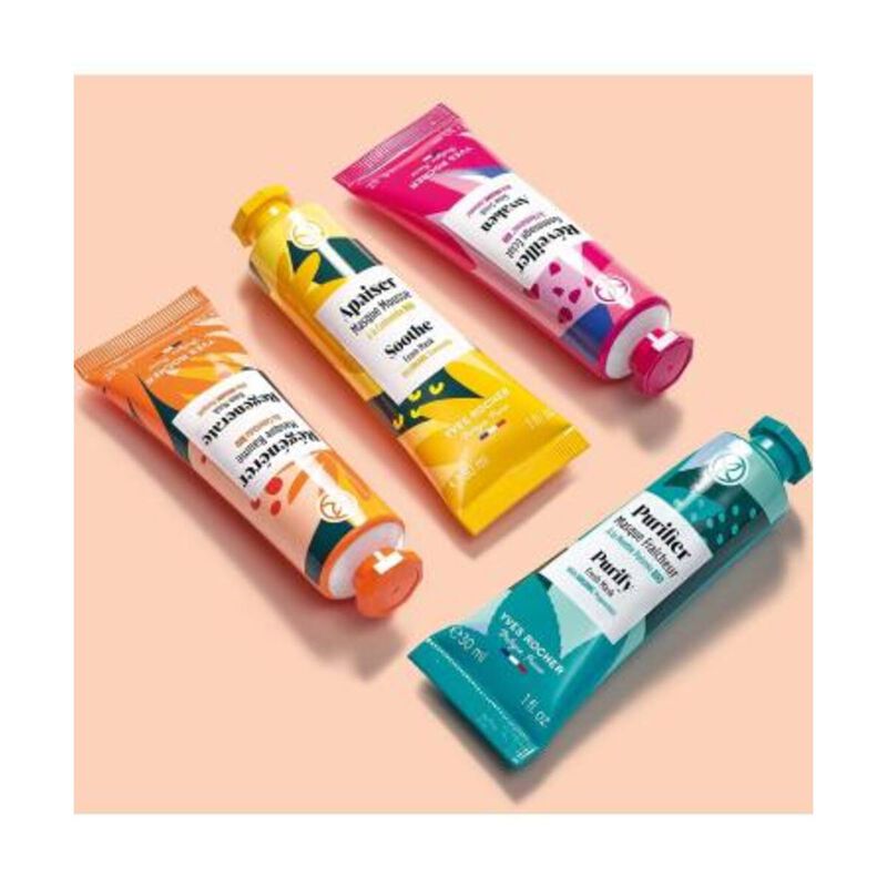 yves rocher regenerating care mask soothes and supports irritated skin during regeneration