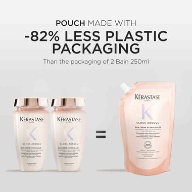 faces gloss absolu bain cr me hydra glaze refill pouch