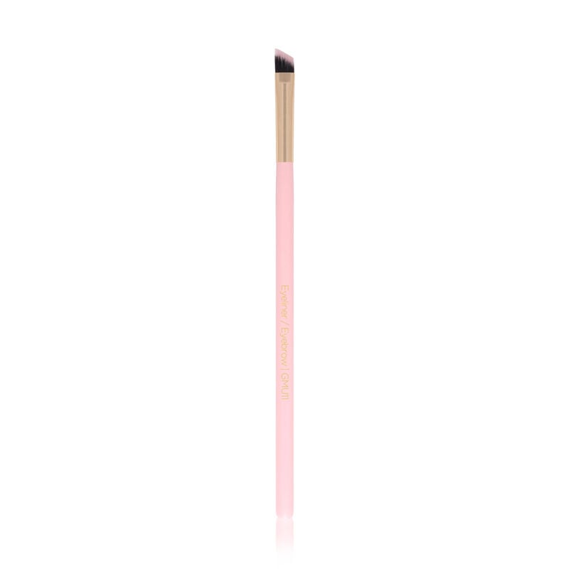 glossy make up eyeliner / eyebrow brush pink