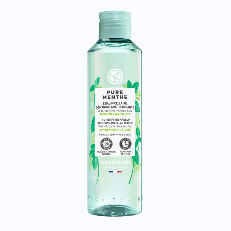yves rocher pure menthe the purifying makeup removing micellar water 200ml