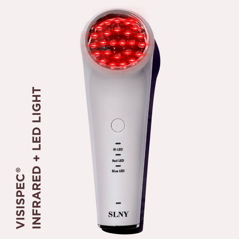 solaris laboratories ny visispec handheld ir + led light therapy massager