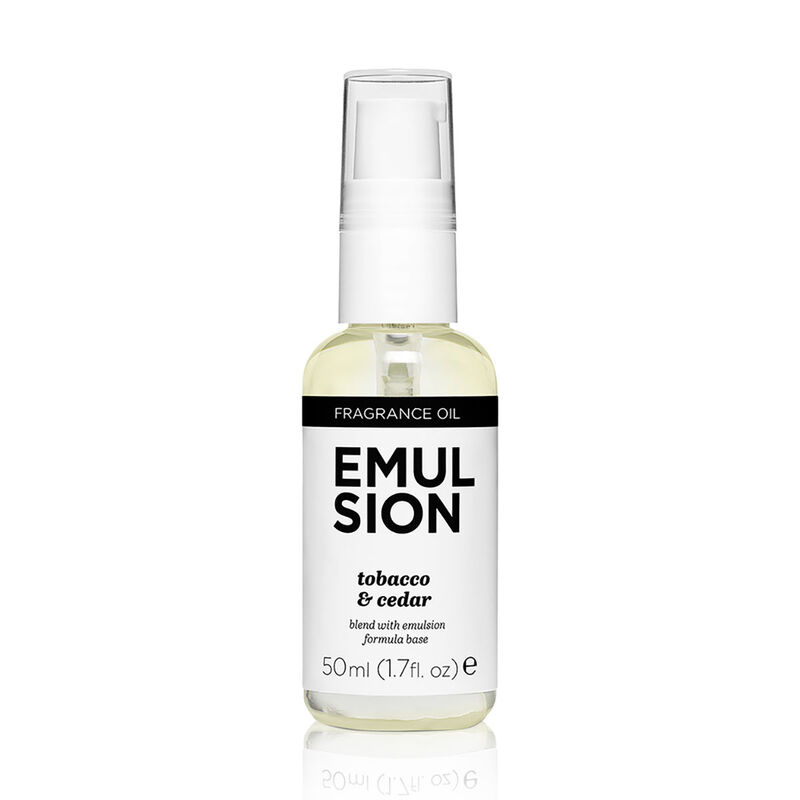 tobacco cedar fragrance oil Emulsion Tobacco & Cedar Fragrance Oil Add On 50ml