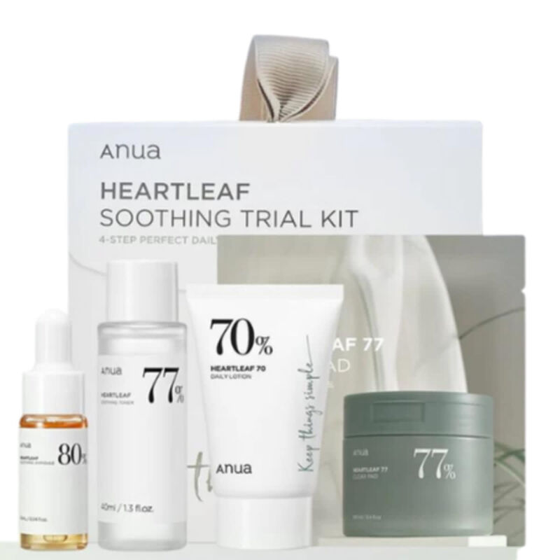 anua heartleaf soothing trial kit