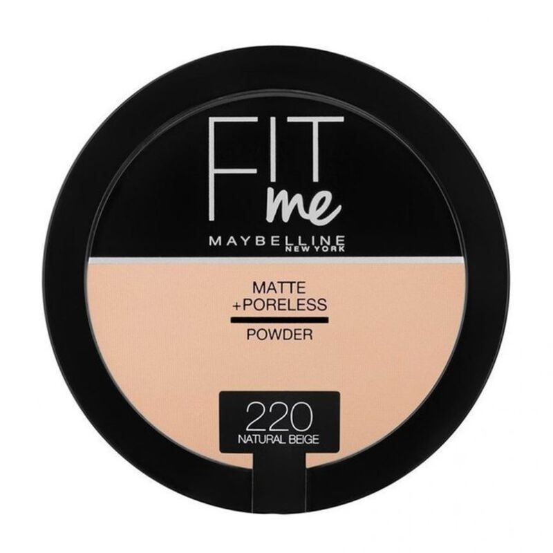 maybelline new york fit me matte and poreless powder 220 natural beige