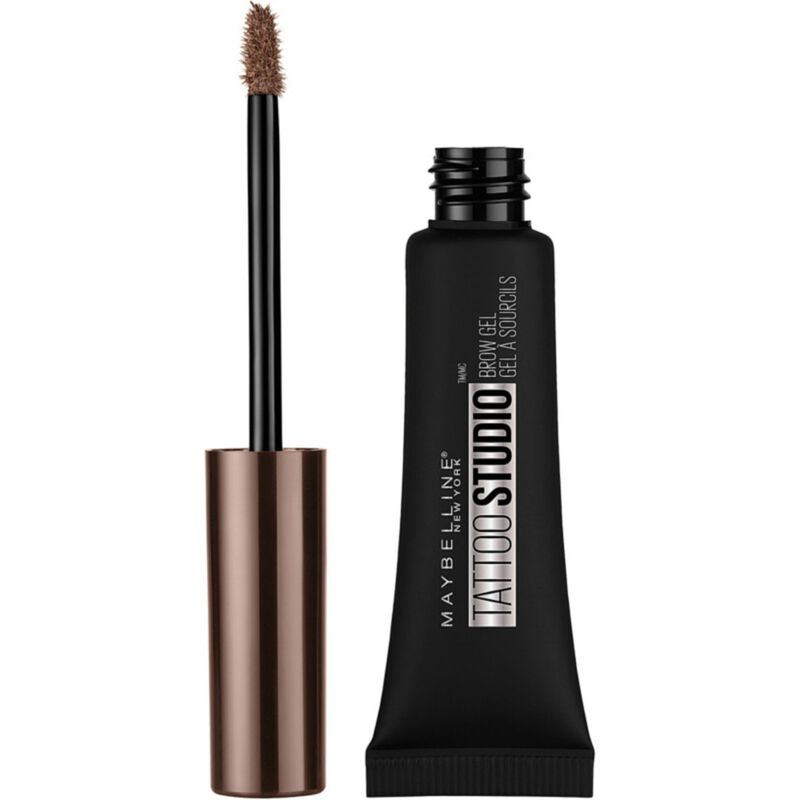 maybelline new york tattoo brow waterproof eye brow matte gel  03 warm brown