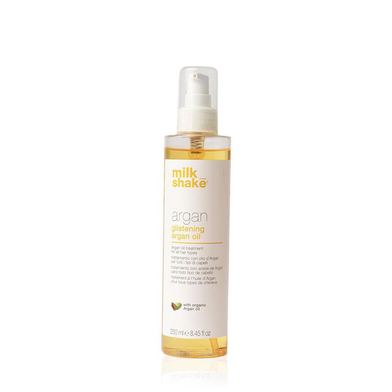 milk shake glistening argan oil