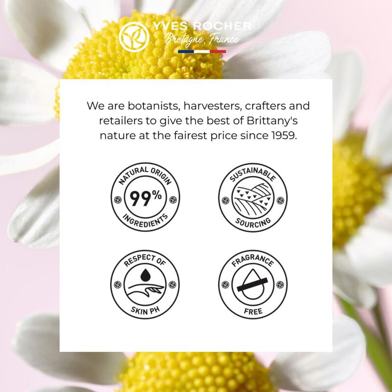 yves rocher pure camomille the 2 in 1 soothing makeup removing & tonic milk 200ml