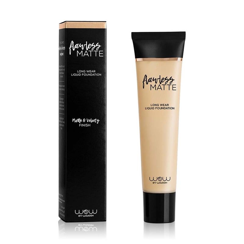 wow beauty flawless matte  long wear liquid foundation