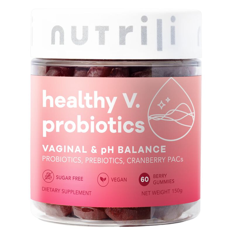 nutrili healthy v. women probiotics sugar free gummies