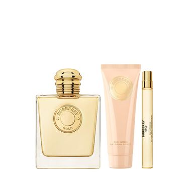 faces مجموعة عطور ثلاثية غولد وكريم الجسم