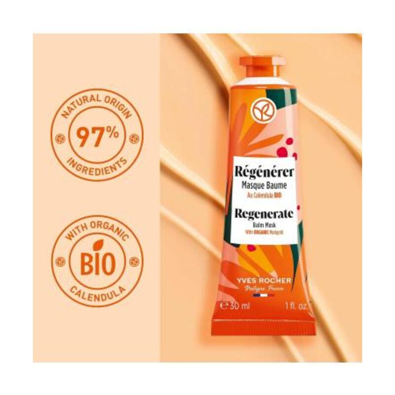 yves rocher regenerating care mask soothes and supports irritated skin during regeneration