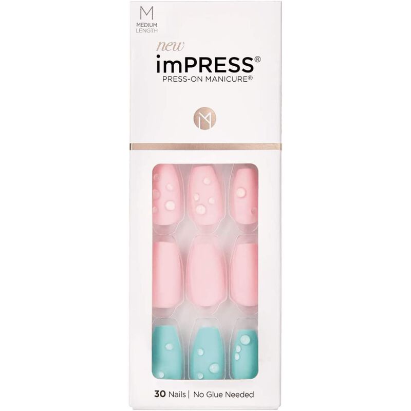 kiss kiss impress nails  dew drop kimm06c