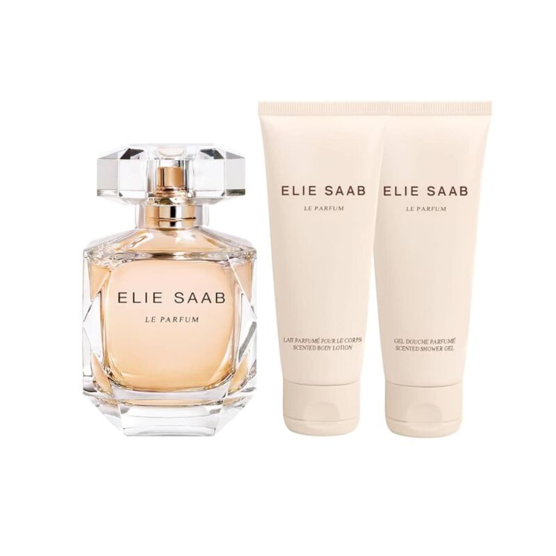 إيلي صعب مجموعة لو بارفان ماء عطر + لوشن للجسم + جل استحمام