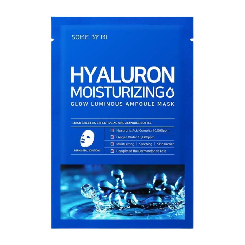 some by mi hyaluron moisturizing glow luminous ampoule mask10 sheets