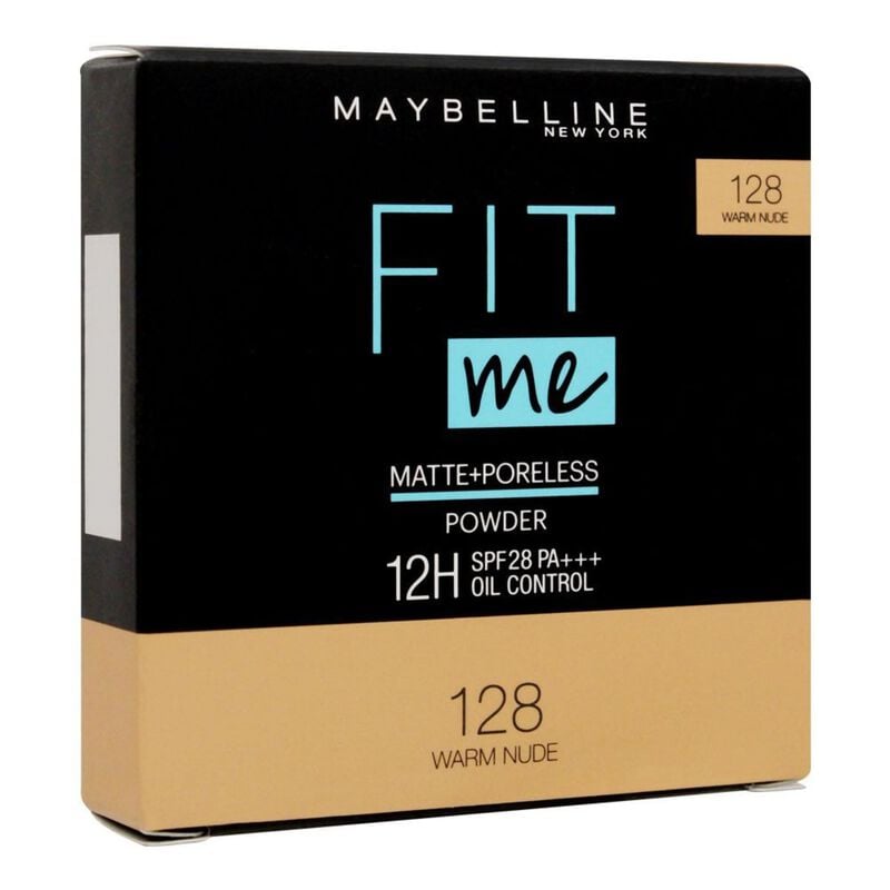 maybelline new york fit me matte and poreless powder 128 warm nude