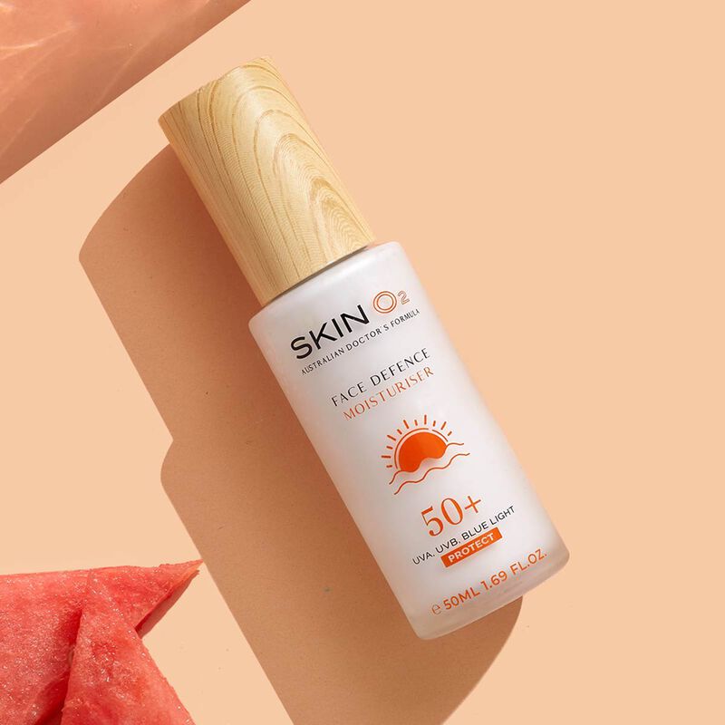 skin o2 face defence moisturiser 50+