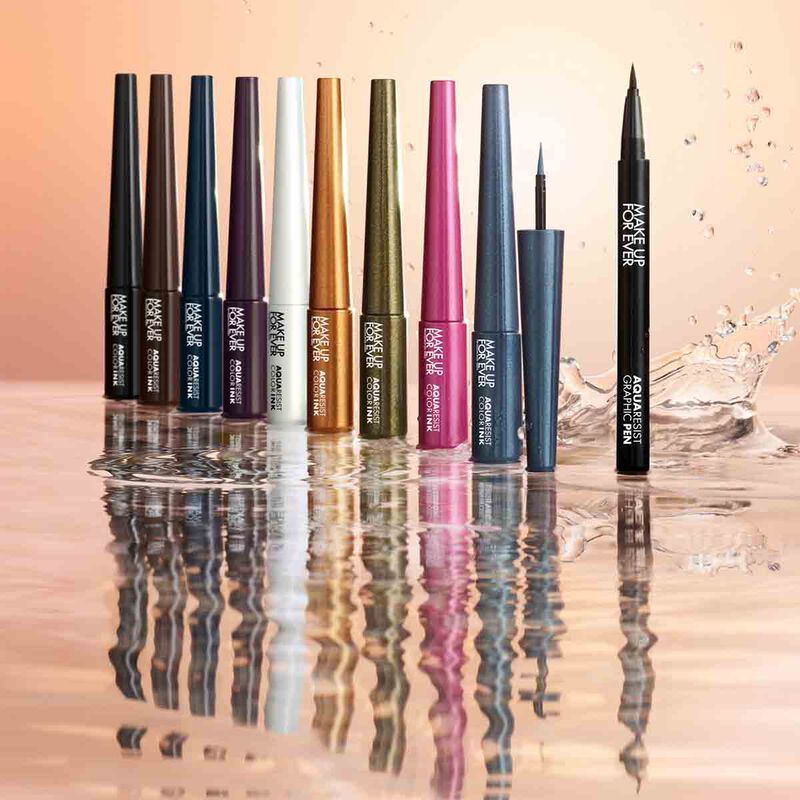 ميك اب فور ايفر محدد عيون سائل اكوا ريزيست كولور إنك