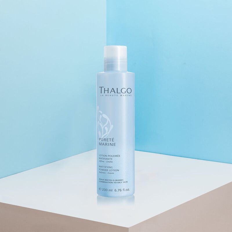 thalgo skin solutions purete marine mattifying powder lotion