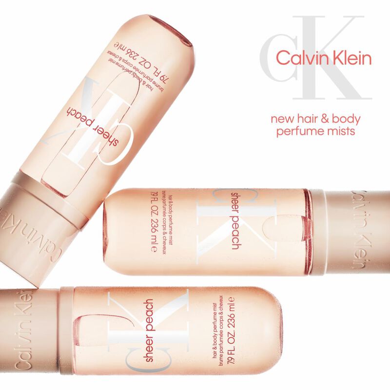 calvin klein sheer peach