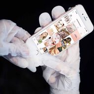 faces hollywood hand model hand mask gloves