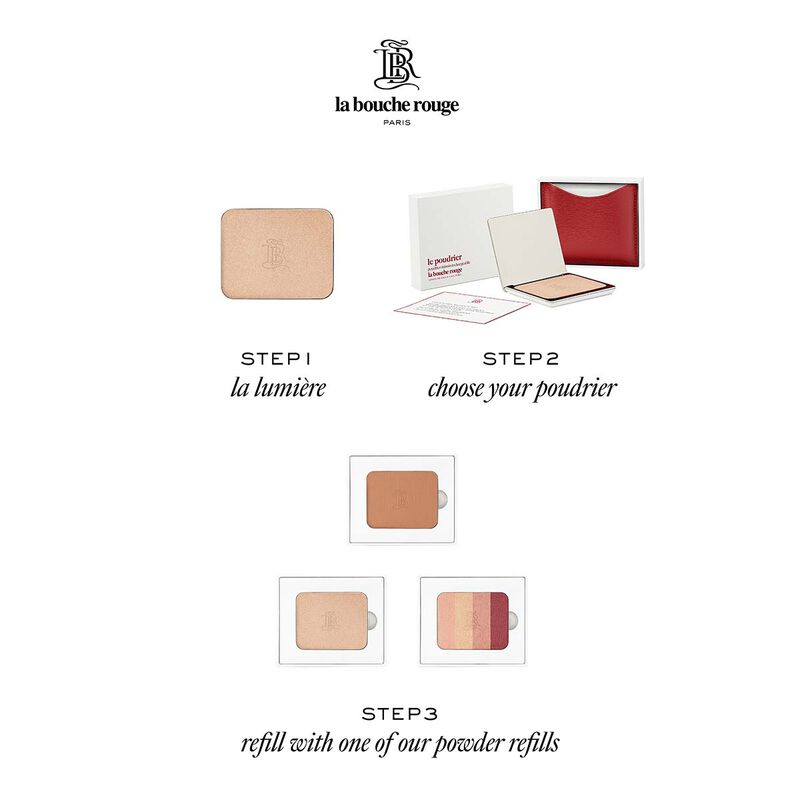 la bouche rouge, paris fine leather la lumiere highlighter set
