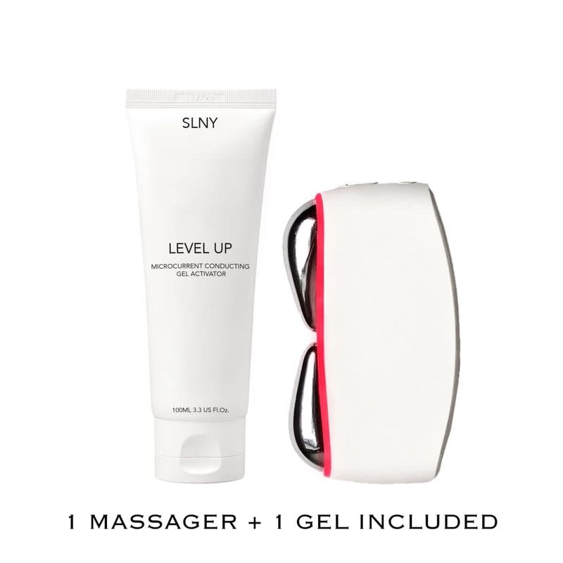 solaris laboratories ny level up microcurrent + red led face & neck massager