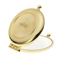 faces golden handbag double mirror