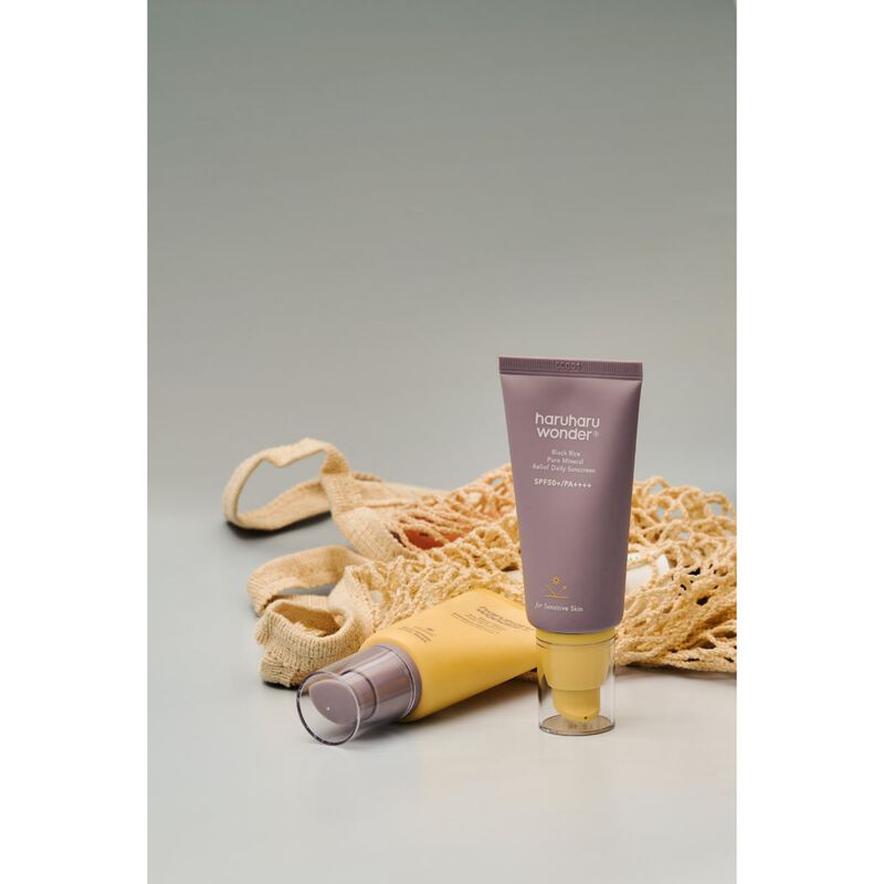 haruharu wonder black rice pure mineral relief daily sunscreen spf50+/pa++++