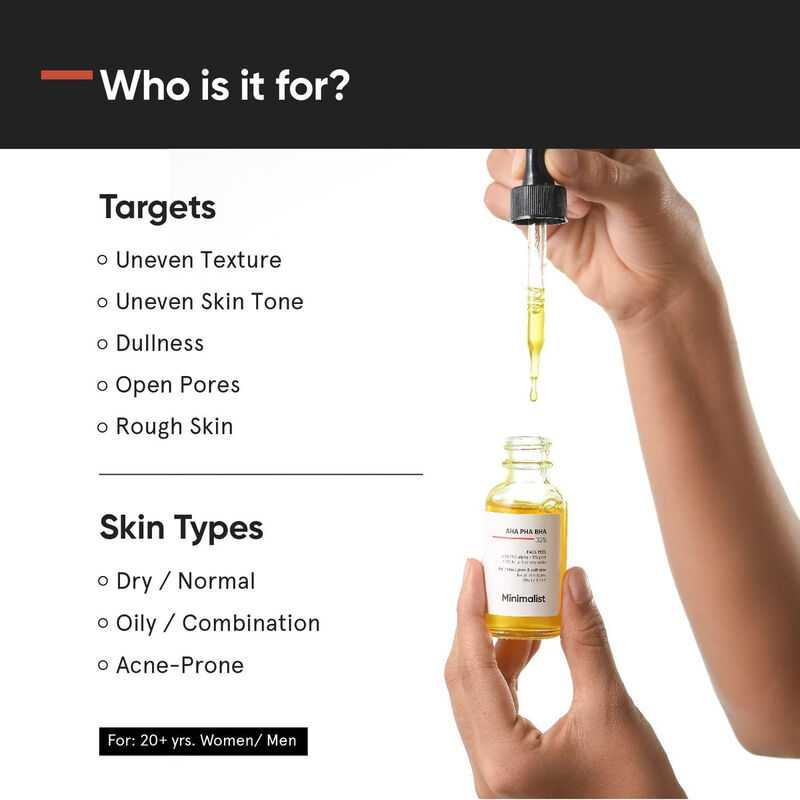 minimalist aha pha bha 32% face peel