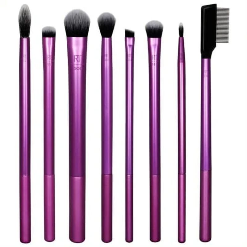real techniques everyday eye essentials makeup brush kit