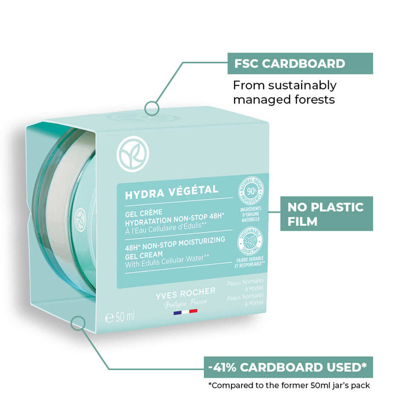 yves rocher 48h nonstop moisturizing gel cream 50 ml