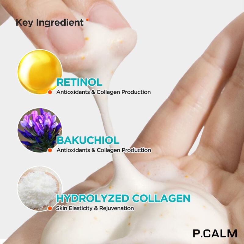 p.calm retinolagen ampoule shot foam