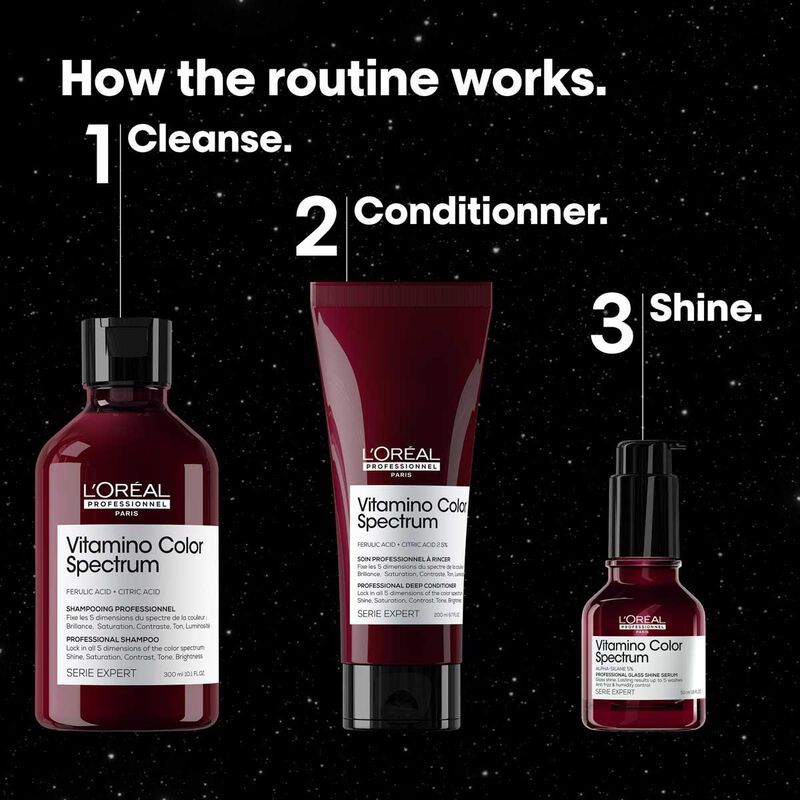 لوريال بروفشيونال مجموعة هدايا فيتامينو كولور سبيكتروم الثلاثية للعناية بالشعر