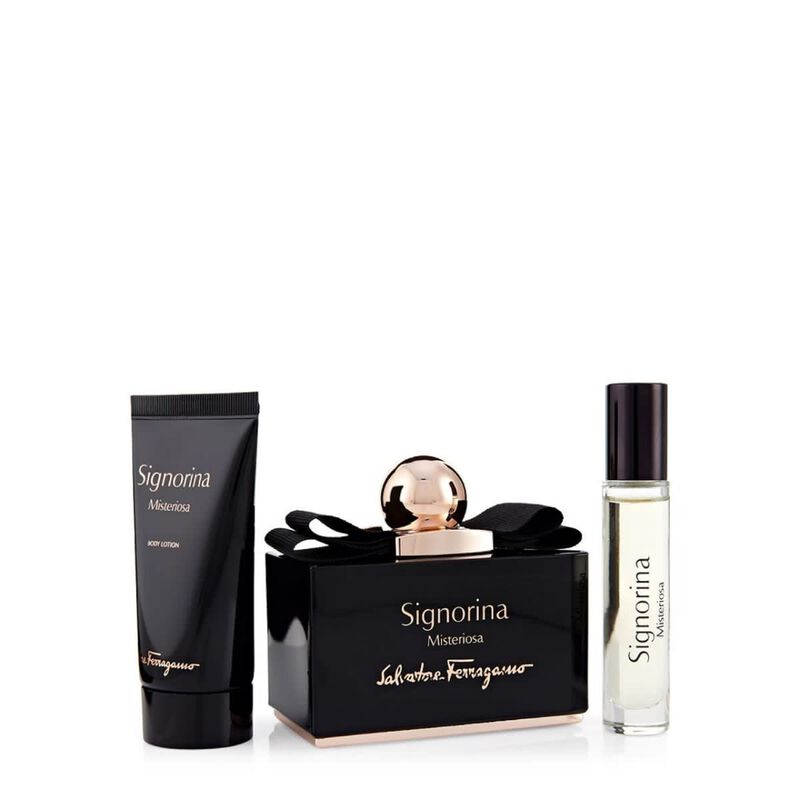 salvatore ferragamo signorina misteriosa gift set (edp 100ml + bl 50ml + mini 10ml)